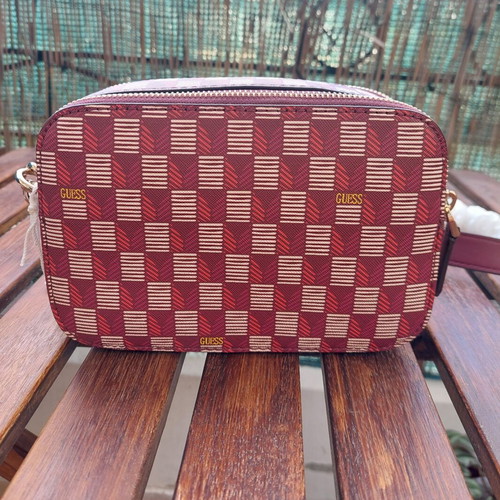 Guess shoulder bag new, red, 14x20 cm