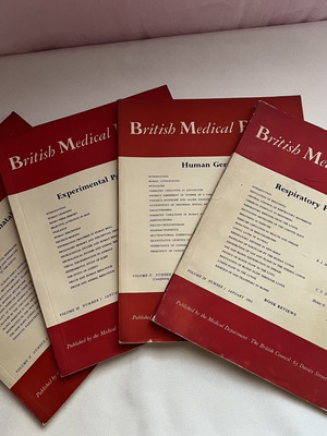 Συλλογή British Medical Bulletin σαν καινούργια, 4 ιστορικά ιατρικά περιοδικά