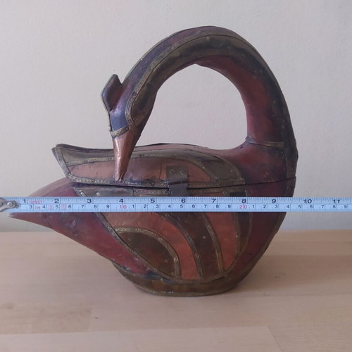 Antique decorative duck with storage used