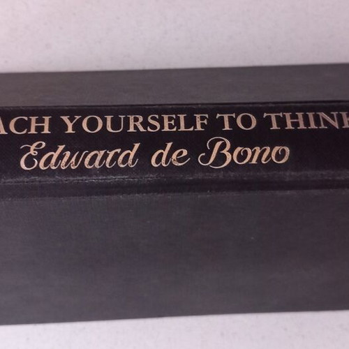 Teach Yourself to Think book used, Edward De Bono, English