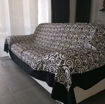 Double-sided throw with embossed texture, like new