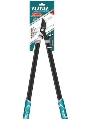 Total pruning lopper with rubber handle and heat-treated blade