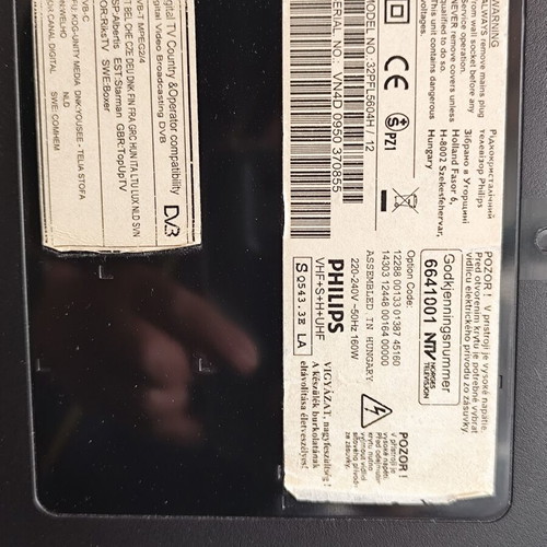 Philips 32pfl5604h/12 TV used with possible tcon issue