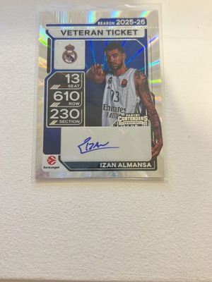 Izan Almansa Auto Veteran Ticket Euroleague Panini new