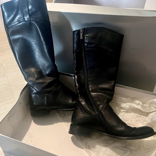 Rossi boots used, black leather, size 39, Italian
