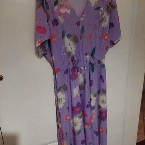 Mat Fashion floral dress like new, purple, viscose, size XXL