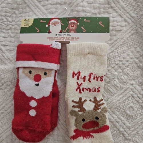Baby Christmas Socks for 6 Months New