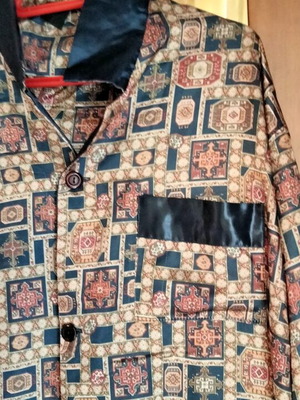 Vintage satin men's pajama set near mint condition