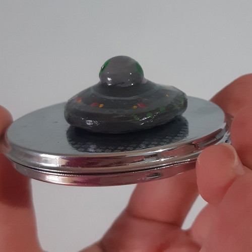 Handmade UFO Alien Charm new