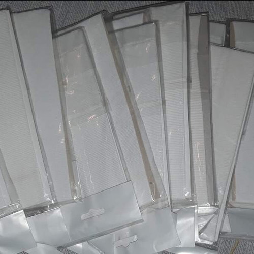 Elastic headbands white new, pack of 20