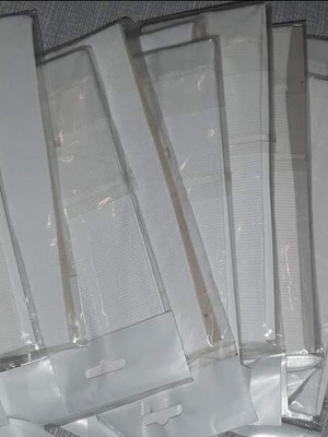 Elastic headbands white new, pack of 20