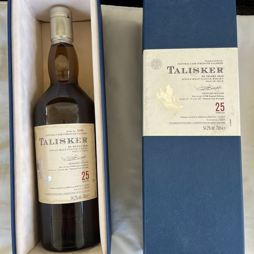 Talisker 25yrs 2008 bottle number 0059 like new, rare edition