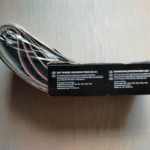Sanding belt set of 6 new