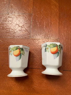 Βαζάκια Noritake Morimura μινιατούρα εξαγωνικά, hand painted, σχεδόν άριστη κατάσταση