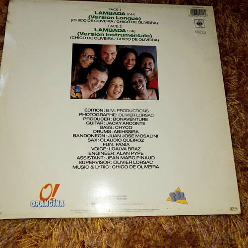 Kaoma Lambada LP used, Latin
