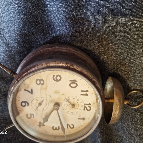 Peter Germany vintage alarm clock partially working, used