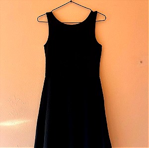 H&M Μαύρο φουσκωτό φόρεμα μέσης μέγεθος M