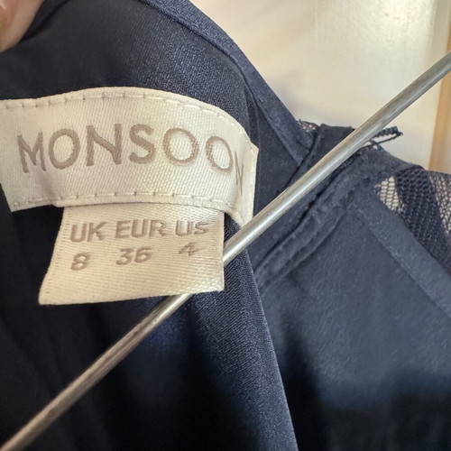 Monsoon αμπιγιέ φόρεμα σαν καινούργιο, μπλε, μέγεθος S