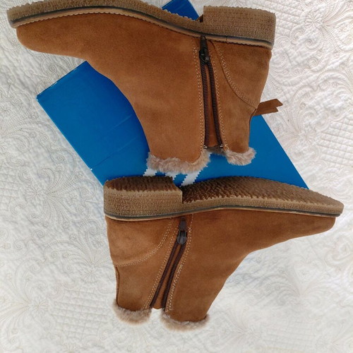 Salamander leather suede ankle boots like new, camel, size 39
