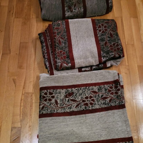 Sofa covers used, set of 3 for three-seater, two-seater and armchair