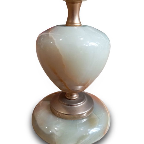 Alabaster candle holder set used 38×28 cm