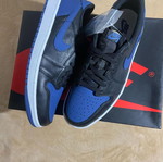Jordan 1 Low Nike καινούργια, μέγεθος 44, μαύρο και μπλε