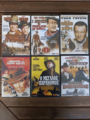 6 Collectible Western DVDs New