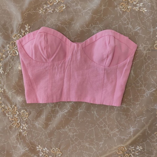 Short pink blouse Zara new, size S
