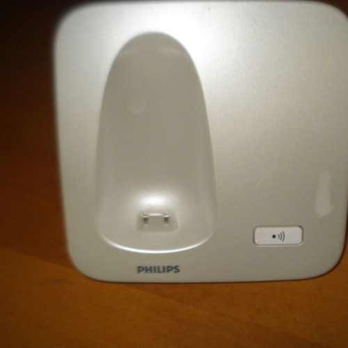 Philips wireless phone base like new, white