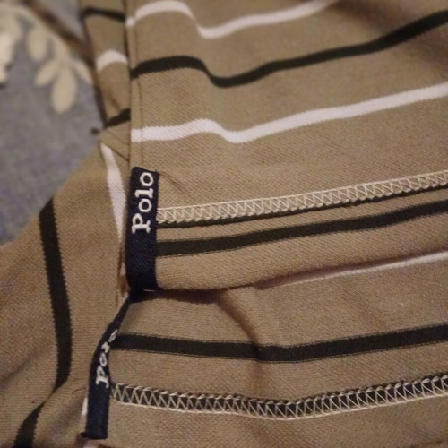 Polo men's short-sleeve shirt like new, beige multicolor, size L