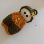 Knitted doll handmade unique