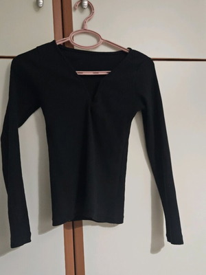 Lot of 3 blouses used, pencil sleeve, leopard print, black long sleeve