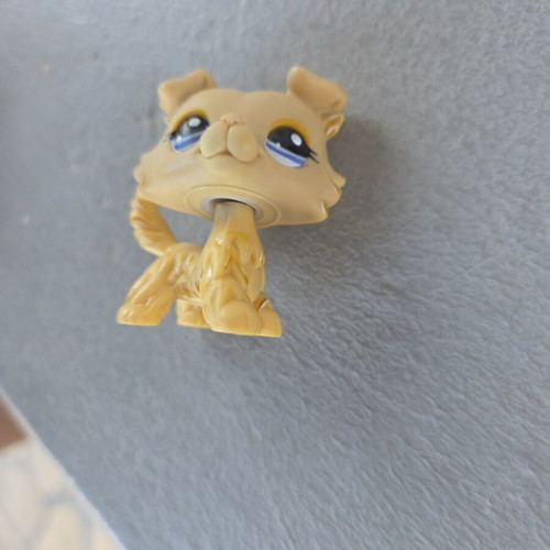 LPS Yellow Collie Dog #1194 rare, like new