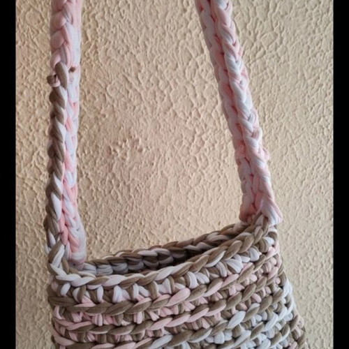 Handmade knitted shoulder bag new