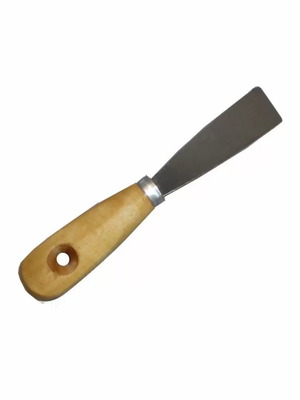 Small spatula SPM-001 with flexible blade and wooden handle new