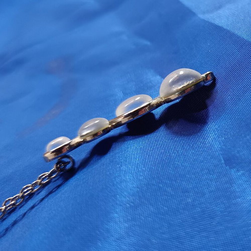 Vintage Liquid Moonlight Pendant with Gray Moonstones like new