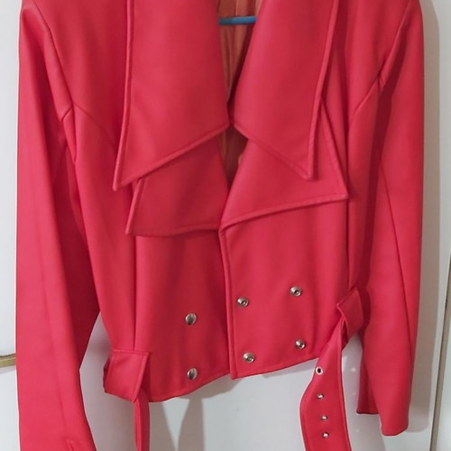 Leather jacket red used No 1