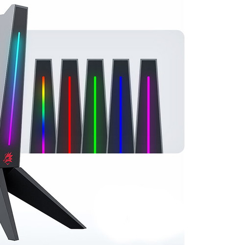 Blitzwolf BW-GTK0 RGB Headphone Stand like new with USB 2.0 and audio port