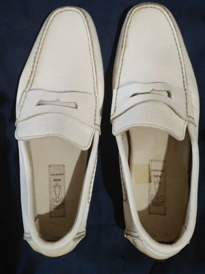 Simone Mariotti Plus leather shoes white, like new, handmade, made in Italy