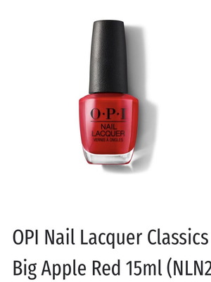 OPI Nail Lacquer Classics Collection Big Apple Red 15ml new