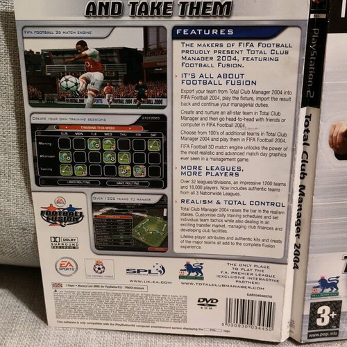 Total Club Manager 2004 PS2 μεταχειρισμένο σε πολύ καλή κατάσταση