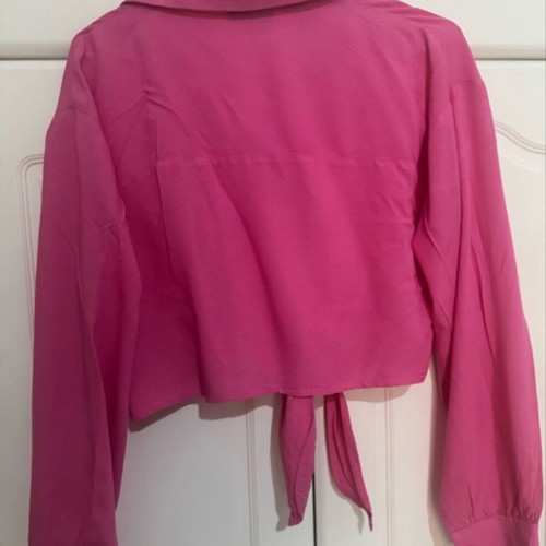 Tally Weijl cropped shirt like new, size S, pink and purple