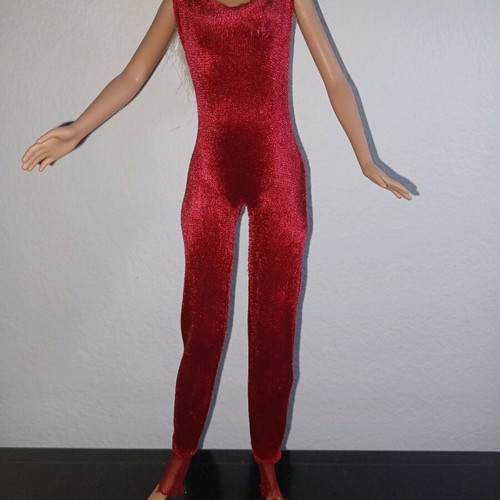 Barbie velour jumpsuit used, Barbie very velvet 1998