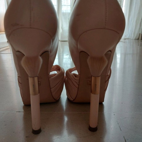 Dukas blush knot pumps like new, size 38, genuine nappa skin
