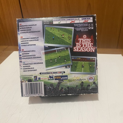 Game Boy Advance FIFA 2007 game like new with reproduction box