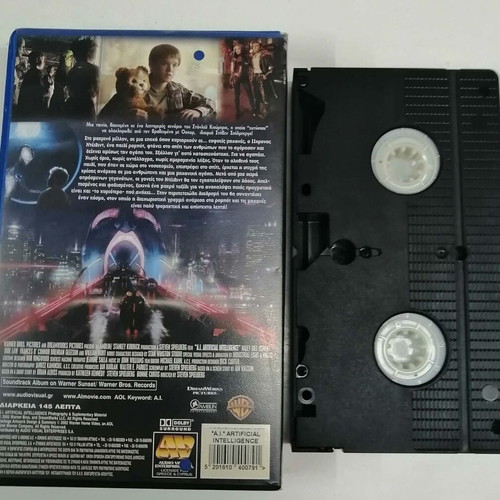 A.I. Artificial Intelligence VHS tape used, sci-fi with subtitles