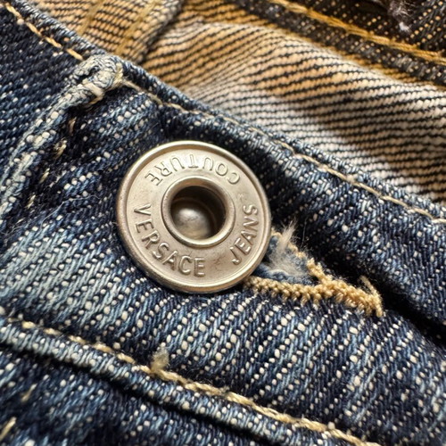 Versace denim shorts like new, size XS/S, blue