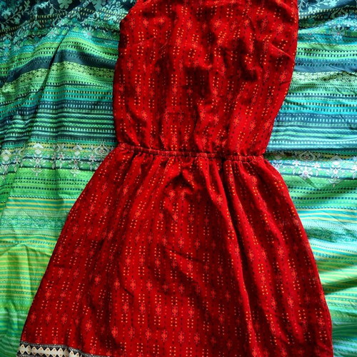 H&M Divided dress with open back and bow, size XXS / 32