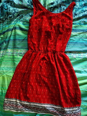 H&M Divided dress with open back and bow, size XXS / 32