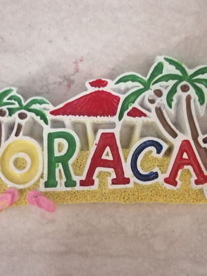 Boracay gypsum fridge magnet like new 10.5x5 cm